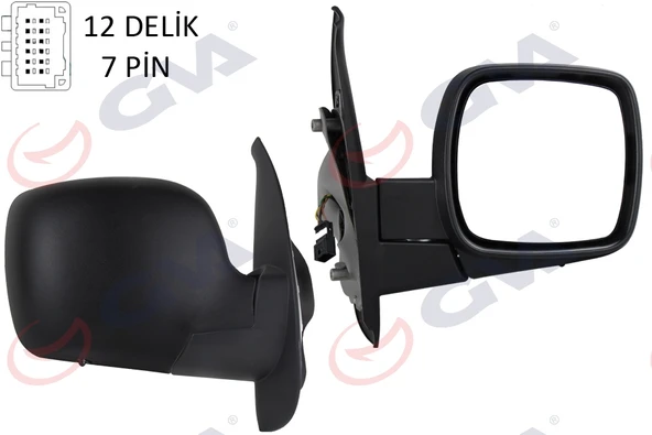 GVA 1016151 DIŞ DİKİZ AYNASI SAĞ KANGOO 08> ELEKTRİKLİ ISITMALI SENSÖRLÜ KONVEKS 7 FİŞ VM-6131EHSR 7701068836-8200495735 ürün görseli 1