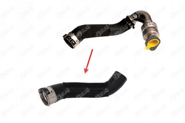 IBRAS 15926 TURBO HORTUMU METAL PARÇA HARİÇ GIULIETTA 1.8TBI 50517447 ürün görseli 1