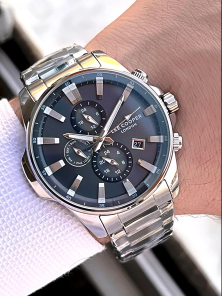 Lee Cooper 2 Yıl Garantili Suya Dayanıklı Çelik Kordon Renk Atma Yapmaz VS.BLKT.0624 - Resim 3