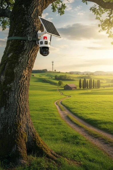 Okam 6010 4G E Sim Özellikli Solar 10X Optik Zoom Kamera - 6