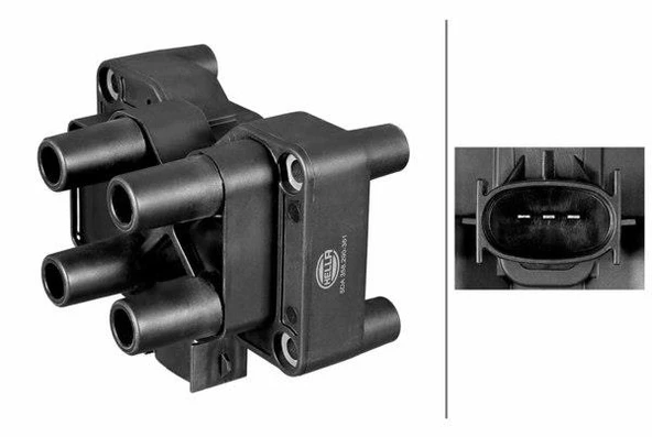 HELLA 5DA358290361 ATEŞLEME BOBİNİ FOCUS CMAX 1.6-1.8-2.0 16V-01 > FUSION 1.4-1.6-KA 1.3I-MONDEO II 04 >FIESTA MAZDA 2 988F12029AD-1066102 ürün görseli 1