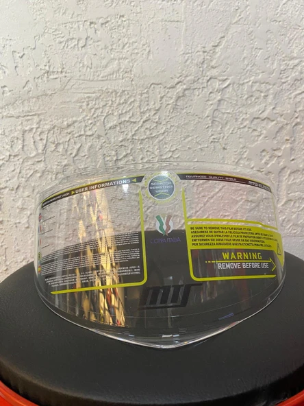 M-910 KASK CAMI SİYAH-ŞEFFAF ürün görseli 1