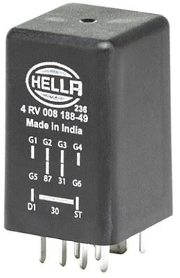 HELLA 4RV008188491 KONTROL ÜNİTESİ ISITMA BUJİSİ 9 KUTUPLU 12V VW 038907281B-038907281B-038907281B ürün görseli 1