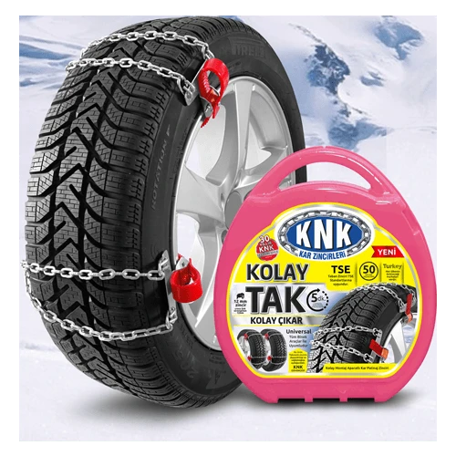KNK1 500 PATİNAJ ZİNCİRİ TAKMATİK KOLAY TAK-ÇIKAR BİNEK ARAÇLARIN TAMAMINA UYGUN ürün görseli 1
