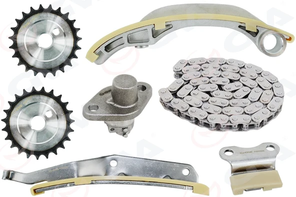 GVA 59C8102 EKSANTRİK ZİNCİR SETİ MITSUBISHI PAJERO 3.2L 4M41 V78W dizel 99-> ME192230-ME203100-ME191029 ürün görseli 1