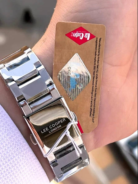 Lee Cooper 2 Yıl Garantili Suya Dayanıklı Çelik Kordon Renk Atma Yapmaz VS.BLKT.0623 - Resim 5