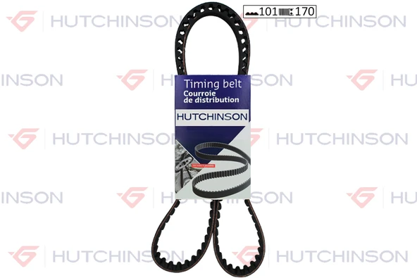 HUTCHINSON 101HTDP17 TRİGER KAYIŞI 101x170 CITROEN AX BX C15 1.4 XSARA 97-00 SAXO 96-04 PEUGEOT 106 206 306 1.4 CT7 0816.55-96088735 ürün görseli 1