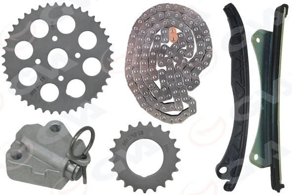 GVA 59C2110 EKSANTRİK ZİNCİR SETİ ASTRA H-CORSA C-D-COMBO-C-D-ASTRA J-MERIVA-ALBEA-DOBLO-EGEA-PUNTO-500- 1.3 JTD -1.3 CDTI E4-E5-E6 GERGİ KİTİ 95518770-71776647-55171579-55177460 ürün görseli