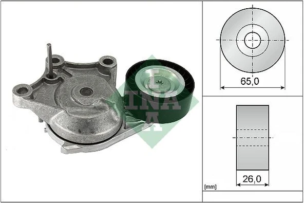 INA 534090310 ALTERNATOR GERGI RULMANI P308 C3 DS3 09 > P508 P3008 P5008 C4 C5 BERLINGO DS4 10 > P208 12 > 1.6 HDI 1631481580-1611426180-5751.K4-J5 - 1