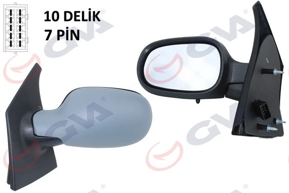 GVA 1011206 DIŞ DİKİZ AYNASI SOL MEGANE SCENIC 97> ELEKTRİKLİ ISITMALI ASTARLI ASFERİK 5 FİŞ VM-133NEHPL 7700841655-7700841655-7700841655 ürün görseli 1