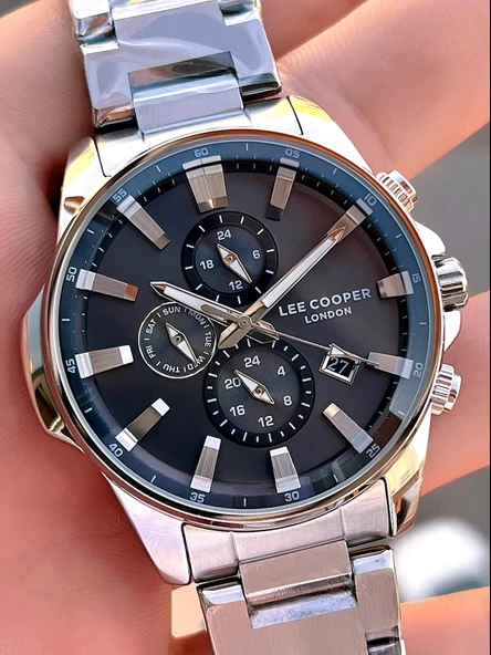 Lee Cooper 2 Yıl Garantili Suya Dayanıklı Çelik Kordon Renk Atma Yapmaz VS.BLKT.0624 - Resim 4