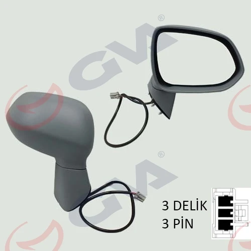 GVA 1092110 DIŞ DİKİZ AYNASI SAĞ JAZZ 04> ELEKTRİKLİ ISITMALI ASTARLI KONVEKS ürün görseli 1