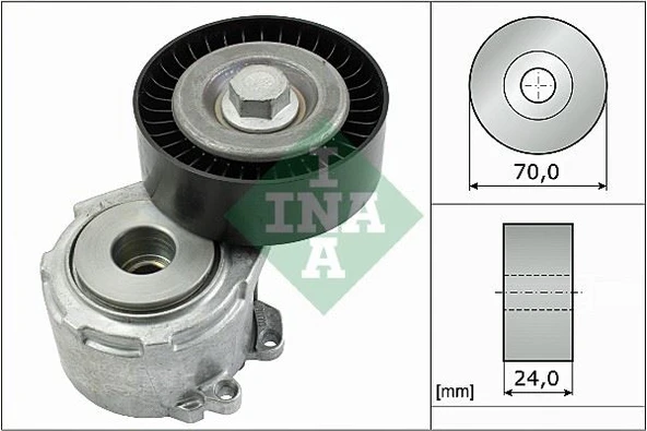 INA 534011020 x ALTERNATÖR GERGİ RULMANI KÜTÜKLÜ P206-306-406-607-806-PARTNER-BOXER-C5-BERLINGO DW10 2.0HDI-2. 5751.55-9634465780-9636355180 ürün görseli 1
