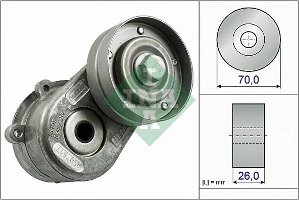 INA 534044810 ALTERNATÖR GERGİ RULMANI KÜTÜKLÜ JEEP CHEROKEE-CHRYSLER VOYAGER 2.5-2.8CRD 01> DODGE CARAVAN-NITRO 04861630AA-04861630AB ürün görseli 1