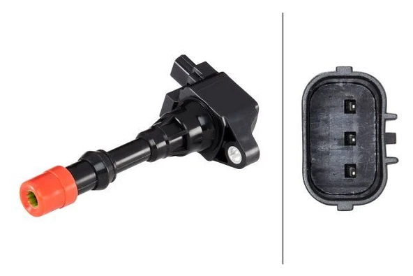 HELLA 5DA358000091 ATEŞLEME BOBİNİ EMME MANİFOLD TARAFI HONDA JAZZ 1.4L L13A GD1 02-07 /CITY 1.4L L13A GE4 05-08 / CIVIC 1.3L HYBRID LDA2 06-> 30520PWA003-30520PWAS01-30520REAZ01 ürün görseli 1