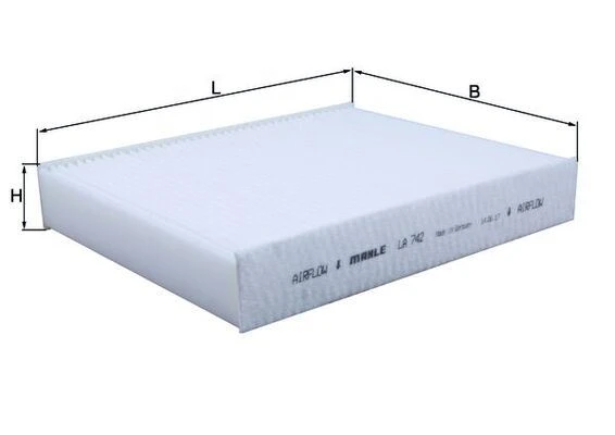 MAHLE LA742 POLEN FILTRESI BMW F20 F30 F22 F32 F33 F34 F36 64119237555 ürün görseli 1