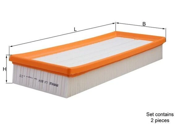 MAHLE LX804.S HAVA FILTRESI TAKIMI MERCEDES M112 M113 M272 M273 W203 W204 C209 C219 W211 W212 W220 W221 W251 A2730940204 ürün görseli 1