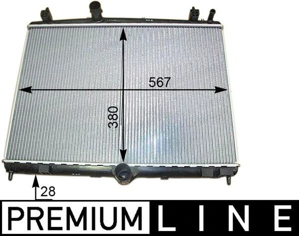 MAHLE CR2113000P RADYATÖR C5 09>P508 10>1.6HDI EP6CDT MEK OTOM AC KLİMASIZ 555x394x24 1330.W5-1330.X2-1333.96-9687359980 ürün görseli 1