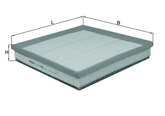 MAHLE LX3888 HAVA FİLTRESİ ASTRA J 1.4 16V-1.6 16V-2.0CDTİ TURBO 09>CRUZE 09> 2.0 CDI SÜNGERLİ 13272720-834622 ürün görseli 1