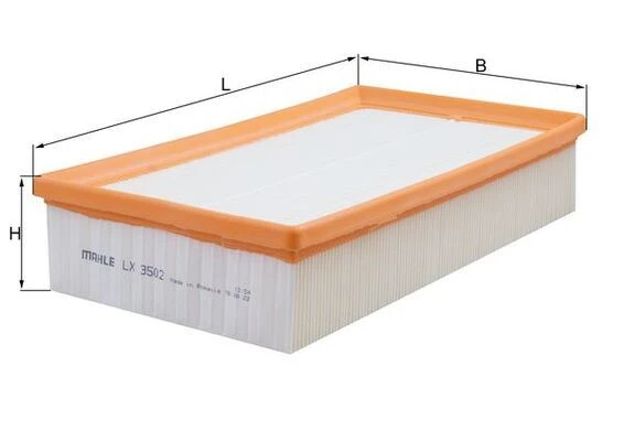 MAHLE LX3502 HAVA FİLTRESİ GOLF VII 1.6-2.0 TDI 12 > A3-LEON-OCTAVIA 1.6-1.8-2.0 TDI 12 > 5Q0129620B ürün görseli 1