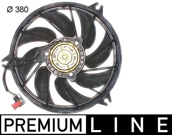 MAHLE CFF290000P FAN MOTORU P206 1.1-1.4-1.4-1.6-2.0 16V-1.6HDI-2.0HDI 98 > 250W-385mm 1253.C9-1253.R7-1254.87 ürün görseli