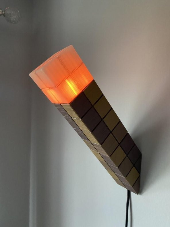 Minecraft Torç Led Menü Plastik Aparat