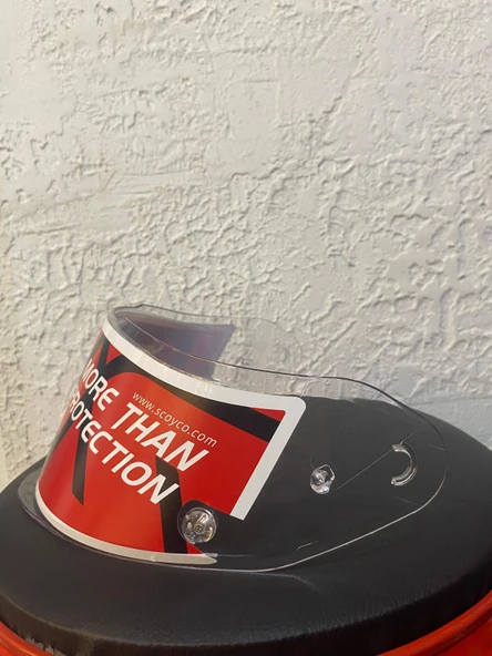 SCOYCO FF-871 KASK CAMI SİYAH-ŞEFFAF-PARLAK SİYAH(GÜMÜŞ) - Resim 5