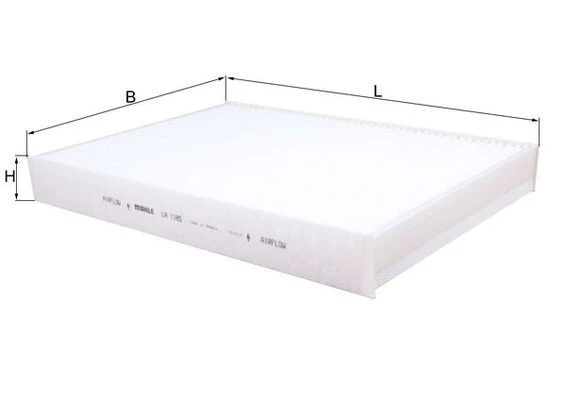 MAHLE LA1185 POLEN FİLTRESİ KARBONSUZ VOLVO S90 16 > V90 16 > V60 18 > XC60 17 > XC90 15 > 31404470- 31407747-31407748-31434971-31404469 ürün görseli 1