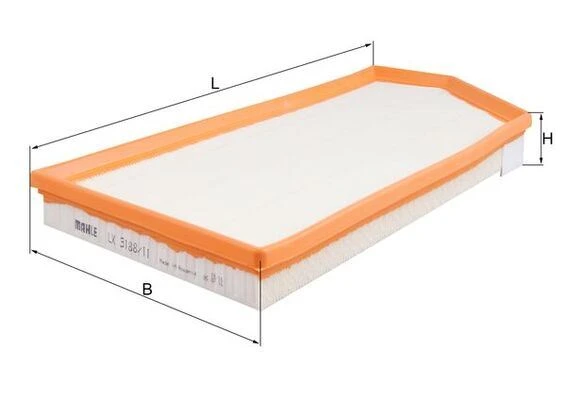 MAHLE LX3188.11 HAVA FILTRESI MERCEDES OM654 W205 S205 C205 A205 C257 W213 S213 A6540940004 ürün görseli 1