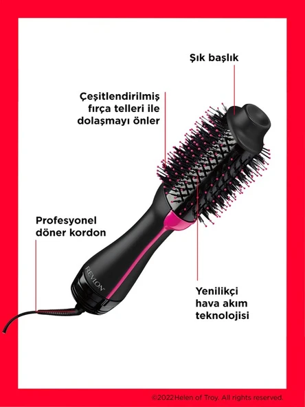 Revlon One Step Volumiser Saç Kurutma Makinesi ve Şekillendirici RVDR5222E4 - 2