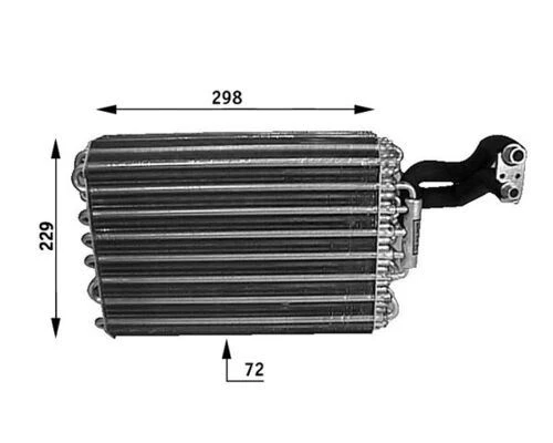 MAHLE AE31000S EVAPORATOR MERCEDES W124 S124 C124 A1248300658 ürün görseli 1