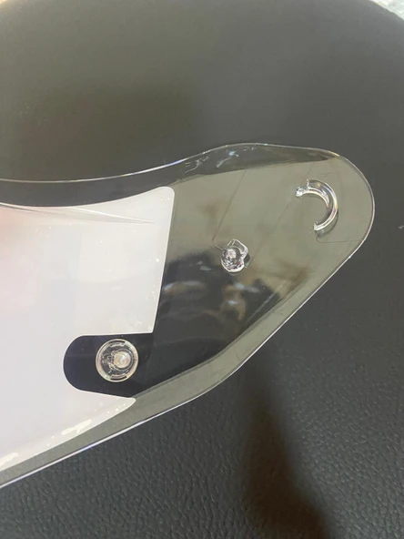 SCOYCO FF-871 KASK CAMI SİYAH-ŞEFFAF-PARLAK SİYAH(GÜMÜŞ) - Resim 4