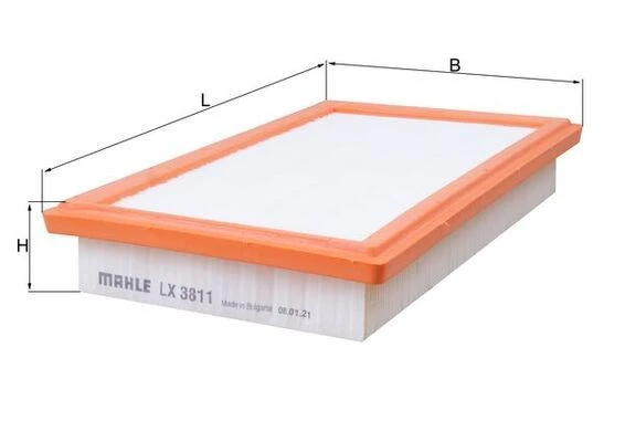 MAHLE LX3811 HAVA FILTRESI MERCEDES M274 W205 S205 C205 W213 R172 A2740940104 ürün görseli 1