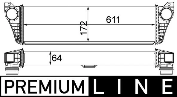 MAHLE CI150000P TURBOSARJ RADYATORU MERCEDES VITO W639 03> A6395011301 ürün görseli 1