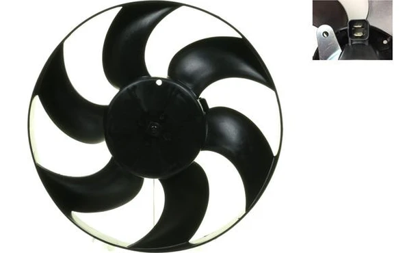 MAHLE CFF306000S FAN MOTORU PERVANE CITROEN XANTIA-XSARA PEUGEOT P306 220W-320mm 1253.J4-1253.74-1253.33-1253.66 ürün görseli 1