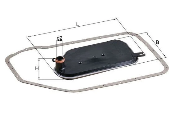 MAHLE HX84D HİDROLİK FİLTRE TAKIMI PASSAT-A4-A6 97-05 -SKODA SUPERB 02-05 ZF5HP19FL OTOMATİK ŞANZUMAN 01V325429 ürün görseli