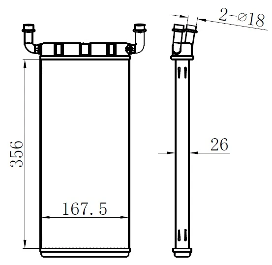 ORIS KVW022026 KALORIFER RADYATORU BRAZİNG MERCEDES SPRINTER B906 . VW CRAFTER 30-35-50 A0038358901-2E0819017C ürün görseli 1