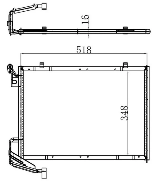 ORIS CFR013016 KLİMA RADYATORU KONDENSERİ FIESTA 1.0 ECOBOOST 08>17 C1B119710BC-1806682 ürün görseli 1