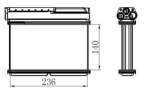 ORIS KBM005026 KALORIFER RADYATORU BRAZİNG BMW E39 E36 KLIMALI 64111469197-64111393212 ürün görseli 1