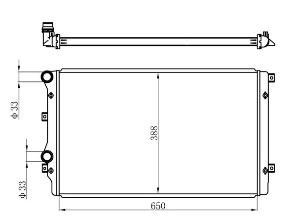 ORIS MVW812034 RADYATÖR CADDY III-GOLF V-PASSAT-A3-ALTEA-TOLEDO III-OCTAVIA 1.9TDI AC KLİMASIZ MEK 650x415x34 1K0121253AA-1K0121253H-1K0121253BB ürün görseli 1