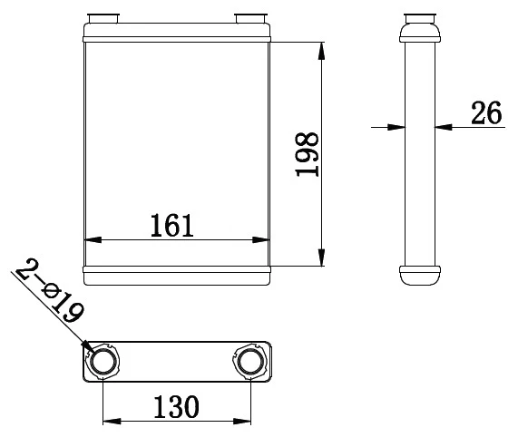 ORIS KRN017026 KALORİFER RADYATORU BRAZİNG MGN III-FLUENCE 198X165X26 271156272R ürün görseli 1