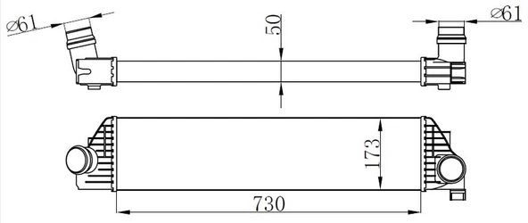 ORIS IRN143050 TURBO RADYATÖRÜ RENAULT MASTER III 10> OPEL MOVANO B 10> 2.3dCi 144960015R-144969388R ürün görseli 1