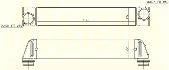 ORIS IBM503105 TURBO RADYATORU BMW N52 M57 E60 E61 17517787446 ürün görseli 1