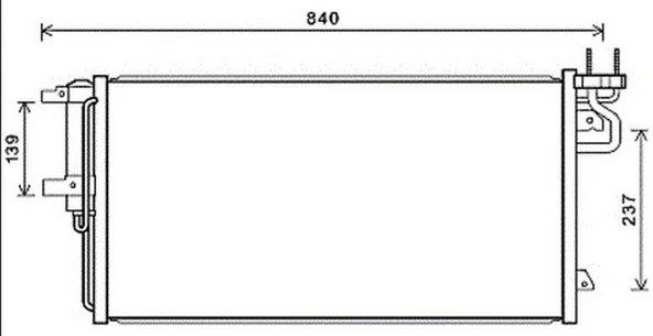ORIS CFR980000 KLIMA RADYATORU KONDENSERİ FOCUS III 11>C-MAX II 15>KUGA 13>TOURNEO CONNECT 18> 1.5 ECOBOOST 88K W 120PS KURUTUCU İLE BRAZING AL-AL 706X367X16 1856995-EJ7H19710AC-EJ7Z19712B ürün görseli 1