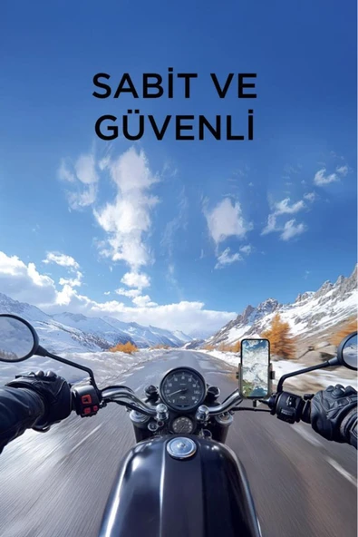 062 Siyah Plastik Bisiklet , Scooter, ATV Motosiklet Telefon Tutucu - 2