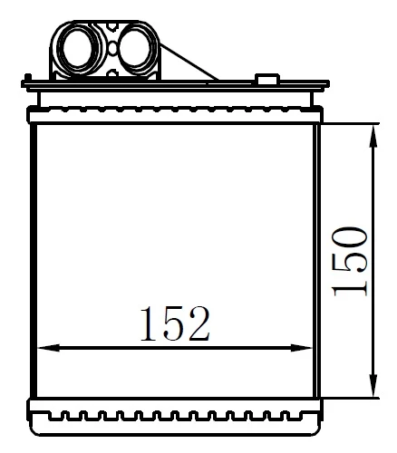 ORIS KDC012032 x KALORİFER RADYATÖRÜ BRAZİNG LOGAN 05>DUSTER 10>SANDERO 10> 150x152x32 6001547484 ürün görseli 1
