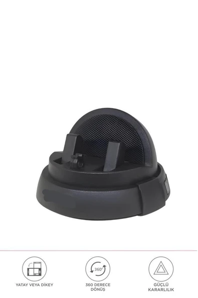 059 360 Derece Dönebilen Numaratörlü Güçlü Araç İçi Telefon Tutucu