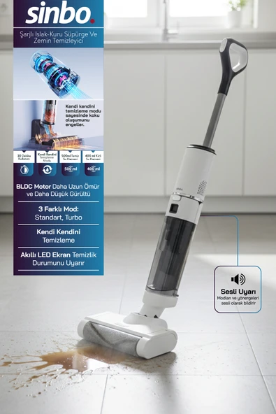 Sinbo Sfc-4101 Islak-Kuru Yüzey Temizleyici-Beyaz ürün görseli