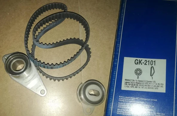 ZZSKF GK2101. EKSANTRİK GERGİ KİTİ LAGUNA 1.8-2.0-MEGANE 2.0-1.9TD-VOLVO 340-360 1.7 / 440-460 1.6D-1.7-2.0-1.9TD 480 1.8-1.8T-2.0 / S40/V40 1.9TD 7700725577-7700116049 ürün görseli 1