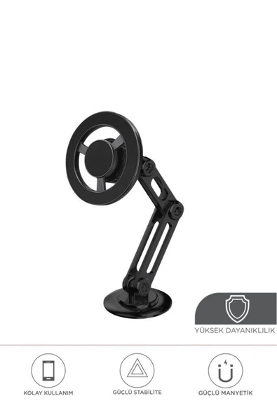 052 Metal Manyetik Telefon Tutucu – Güçlü Mıknatıslı, 360° Hareketli
